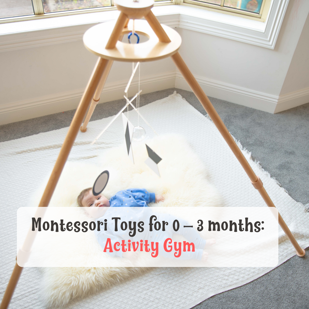 An activity gym is an excellent activity that encourages sensory exploration and physical development in children.