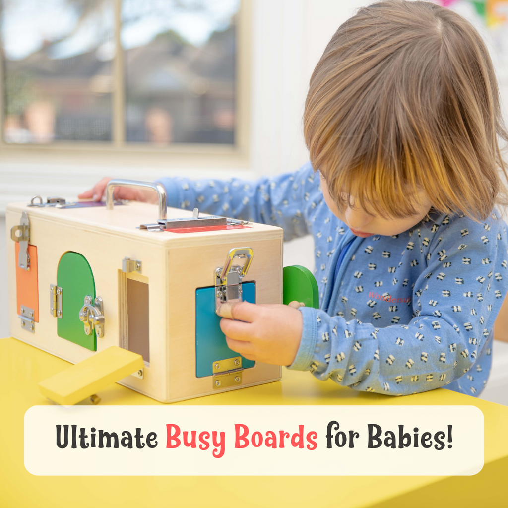 Montessori busy boards can be one of the best gifts for your kids when they are curious and are exploring the world around them. 