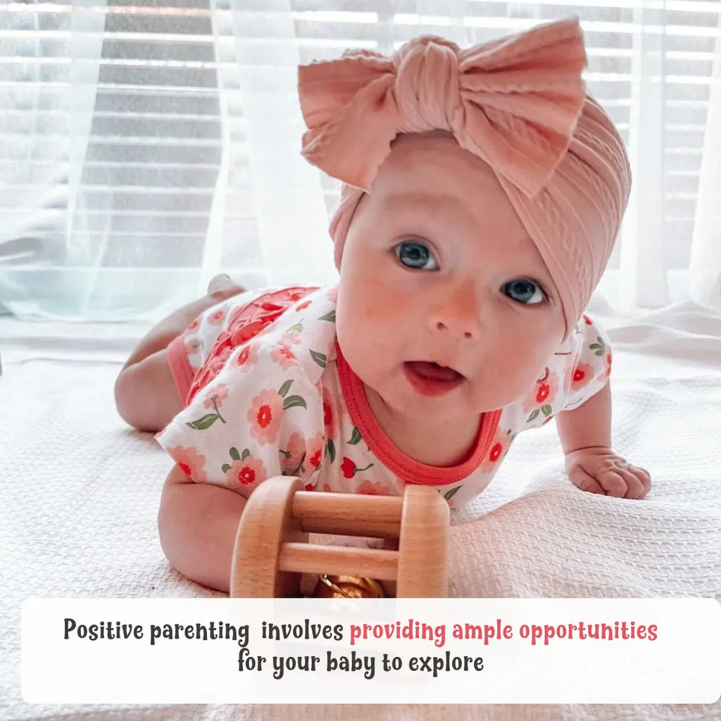 Positive parenting helps babies thrive by providing love, encouragement, and guidance while setting boundaries