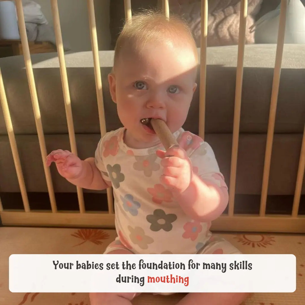 Babies are natural explorers, and one of their early learning methods of understanding the world is through mouthing