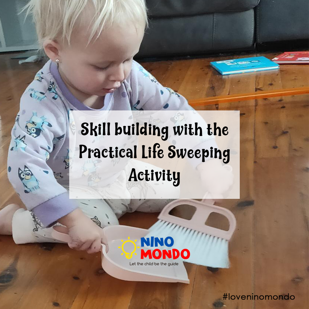 Skill building with the Practical Life Sweeping Activity