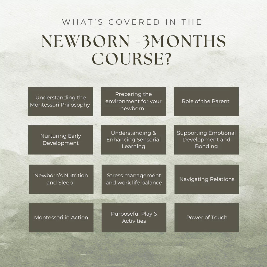 Course for newborns to 3 month olds